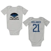 Nils Hoglander Vancouver Canucks  Infant & Newborn Bodysuit  - White