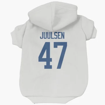 Noah Juulsen Vancouver Canucks  Dog & Cat Pet Hoodie - White