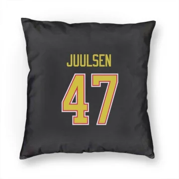 Noah Juulsen Vancouver Canucks  Pillow Cover (18 X 18) - Black