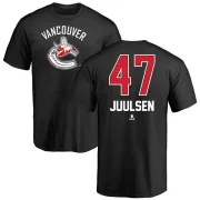 Noah Juulsen Men's Vancouver Canucks Name and Number Banner Wave T-Shirt - Black