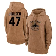 Noah Juulsen Women's Vancouver Canucks 2023 Salute to Service Pullover Hoodie Brown