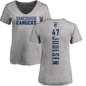 Noah Juulsen Women's Vancouver Canucks Backer T-Shirt - Ash