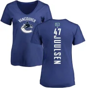 Noah Juulsen Women's Vancouver Canucks Backer T-Shirt - Blue