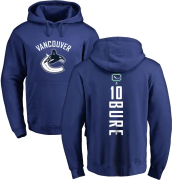 Pavel Bure Men's Vancouver Canucks Branded Backer Pullover Hoodie Royal