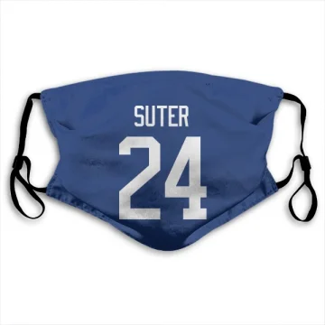 Pius Suter Vancouver Canucks  Face Mask - Blue