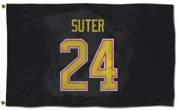 Pius Suter Vancouver Canucks  Flag (3 X 5) - Black