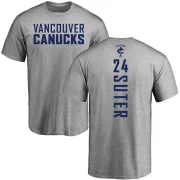 Pius Suter Men's Vancouver Canucks Backer T-Shirt - Ash