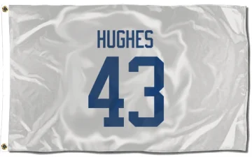 Quinn Hughes Vancouver Canucks  Flag (3 X 5) - White