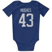 Quinn Hughes Vancouver Canucks  Infant & Newborn Bodysuit  - Blue