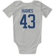 Quinn Hughes Vancouver Canucks  Infant & Newborn Bodysuit  - White