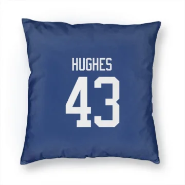 Quinn Hughes Vancouver Canucks  Pillow Cover (18 X 18) - Blue