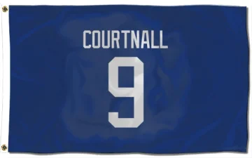 Russ Courtnall Vancouver Canucks  Flag (3 X 5) - Blue