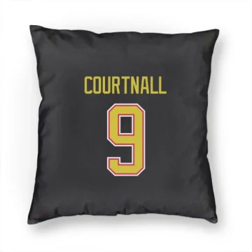 Russ Courtnall Vancouver Canucks  Pillow Cover (18 X 18) - Black