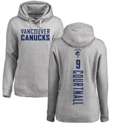 Russ Courtnall Women's Vancouver Canucks Branded Ash Backer Pullover Hoodie