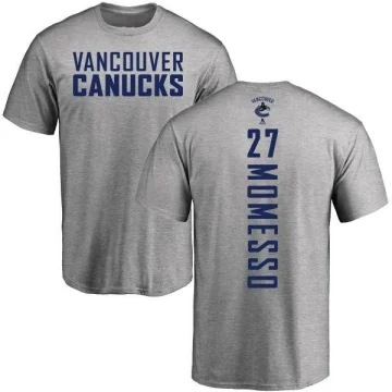 Sergio Momesso Men's Vancouver Canucks Branded Backer T-Shirt - Ash