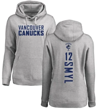 Stan Smyl Women's Vancouver Canucks Branded Ash Backer Pullover Hoodie