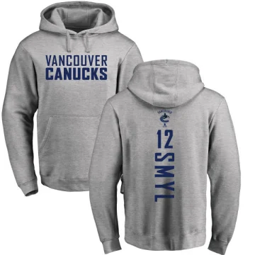 Stan Smyl Youth Vancouver Canucks Branded Ash Backer Pullover Hoodie