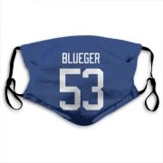 Teddy Blueger Vancouver Canucks  Face Mask - Blue