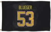 Teddy Blueger Vancouver Canucks  Flag (3 X 5) - Black