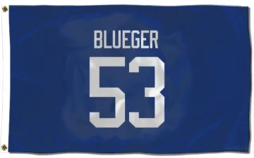 Teddy Blueger Vancouver Canucks  Flag (3 X 5) - Blue