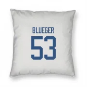 Teddy Blueger Vancouver Canucks  Pillow Cover (18 X 18) - White