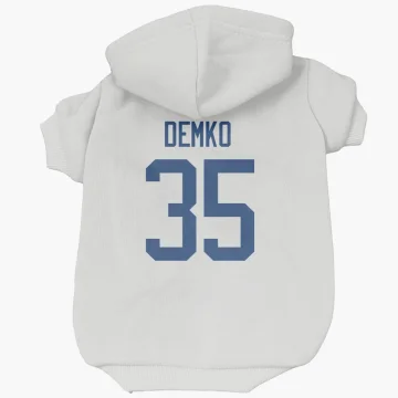 Thatcher Demko Vancouver Canucks  Dog & Cat Pet Hoodie - White