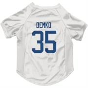 Thatcher Demko Vancouver Canucks  Dog & Cat Pet Jersey - White