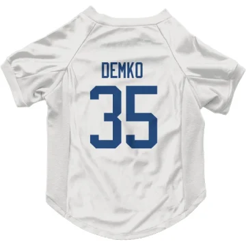 Thatcher Demko Vancouver Canucks  Dog & Cat Pet Jersey - White