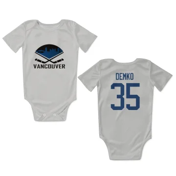 Thatcher Demko Vancouver Canucks  Infant & Newborn Bodysuit  - White