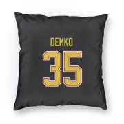 Thatcher Demko Vancouver Canucks  Pillow Cover (18 X 18) - Black