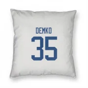 Thatcher Demko Vancouver Canucks  Pillow Cover (18 X 18) - White