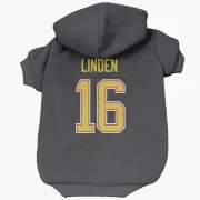 Trevor Linden Vancouver Canucks  Dog & Cat Pet Hoodie - Black