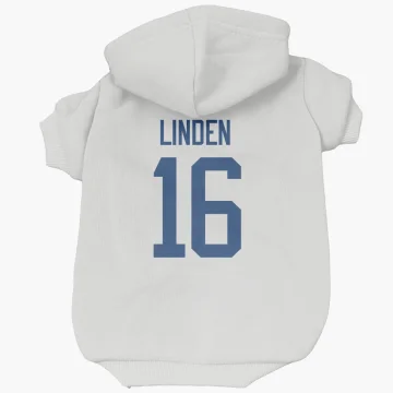 Trevor Linden Vancouver Canucks  Dog & Cat Pet Hoodie - White