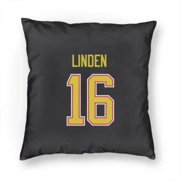 Trevor Linden Vancouver Canucks  Pillow Cover (18 X 18) - Black