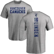 Trevor Linden Men's Vancouver Canucks Backer T-Shirt - Ash