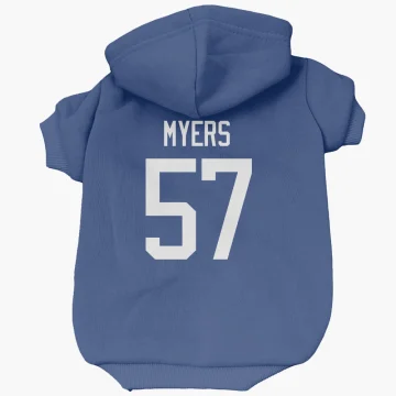 Tyler Myers Vancouver Canucks  Dog & Cat Pet Hoodie - Blue