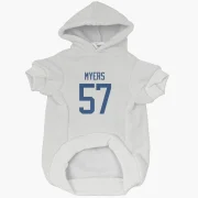 Tyler Myers Vancouver Canucks  Dog & Cat Pet Hoodie - White