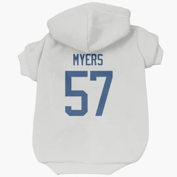 Tyler Myers Vancouver Canucks  Dog & Cat Pet Hoodie - White