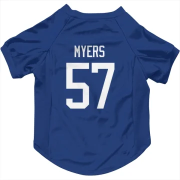 Tyler Myers Vancouver Canucks  Dog & Cat Pet Jersey - Blue