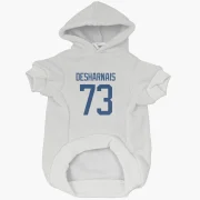 Vincent Desharnais Vancouver Canucks  Dog & Cat Pet Hoodie - White