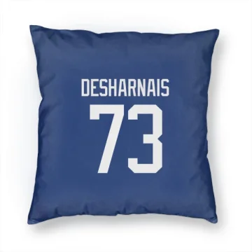 Vincent Desharnais Vancouver Canucks  Pillow Cover (18 X 18) - Blue