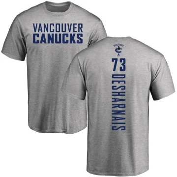 Vincent Desharnais Men's Vancouver Canucks Backer T-Shirt - Ash