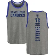 Vincent Desharnais Men's Vancouver Canucks Backer Tank Top - Ash